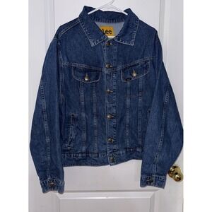 LEE Denim Trucker Jacket Womens Size 3X Forever 21 Blue Wild West